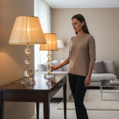 Modern crystal floor lamp luxury table lamp desk design lamp