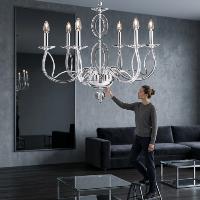 Crystal pendant light classic chandelier lamp ceiling light