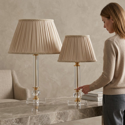 Antique style table lamp crystal light floor lamp
