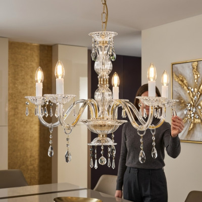 Crystal Chandelier Miki Ceiling Hanging Chandelier Lamp Crystal Chandelier
