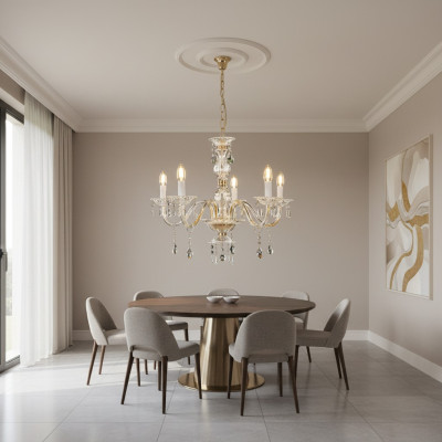 Crystal Chandelier Miki Ceiling Hanging Chandelier Lamp Crystal Chandelier