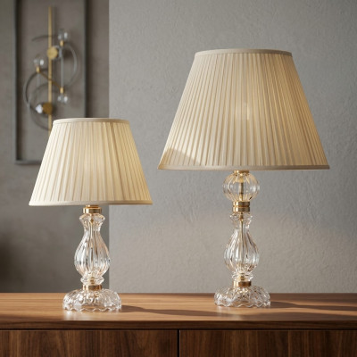 White transparent table lamp antique style chandelier crystal lamp