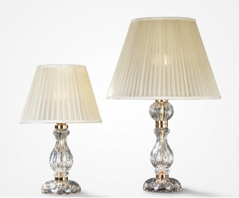 White transparent table lamp antique style chandelier crystal lamp