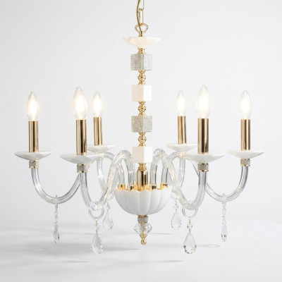 Hanging chandelier white crystal chandelier luxury chandelier lamp lighting