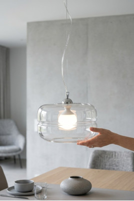 Modern Transparent Hanging Chandelier Pendant Lamp Ceiling Design
