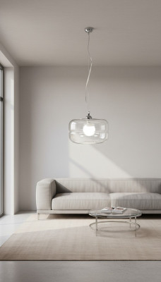 Modern Transparent Hanging Chandelier Pendant Lamp Ceiling Design