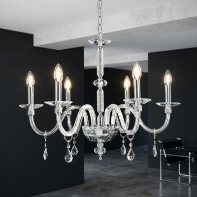 Crystal Pendant Light Chandelier Hanging Lamp Ceiling Light