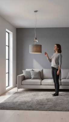 Round light shape ceiling light surface bedroom chandelier lamp