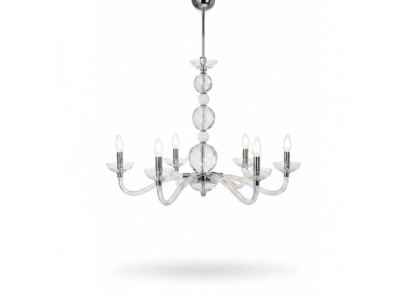 Crystal chandelier pendant ceiling lamps, 6x new lamps
