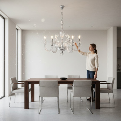 Luxurious chandelier ceiling light classic lamps crystal chandelier