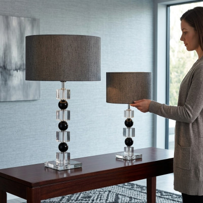 Classic bedside lamp gray table lamp luxurious table lamp lamp