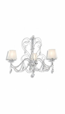 Luxurious Crystal Pendant Light Stylish 3x Lamp Ceiling Chandelier