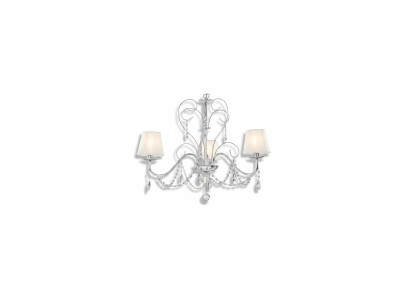 Luxurious Crystal Pendant Light Stylish 3x Lamp Ceiling Chandelier