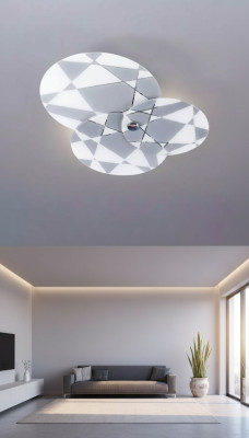 Chandelier Style Modern Ceiling Light Beautiful Lamp New Luxury Gray