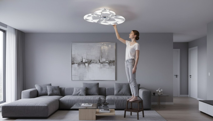 New Luxury Gray Chandelier Style Contemporary Ceiling Light Fixture