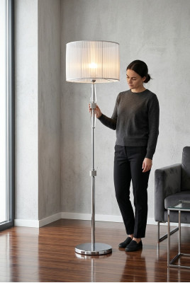 Stylish floor lamp stands Luxurious lamp stand Silver 180 cm