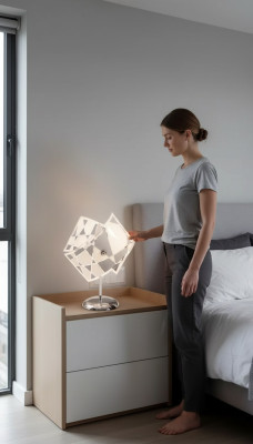 Stylish Table Lamp Modern Crystal Chandelier Gray Table Lamp New