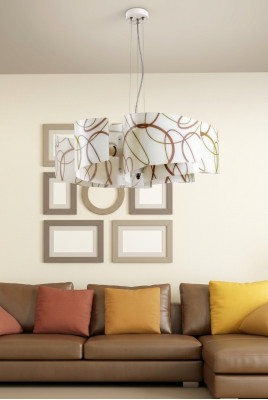 Chandelier Style Contemporary Ceiling Light White Beautiful Lamp