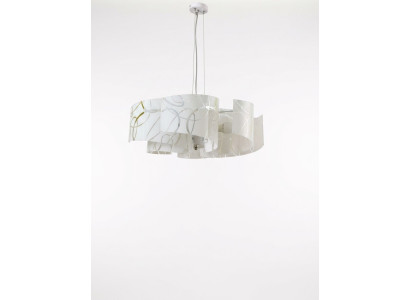 Stylish Chandelier Modern White Pendant Lamp with 6x Bulbs
