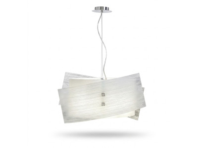 Modern white pendant chandelier with 2x lamps Stylish ceiling light