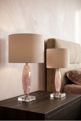 Classic Beige Crystal Table Lamp Chandelier Desk Lamp Office Lamp