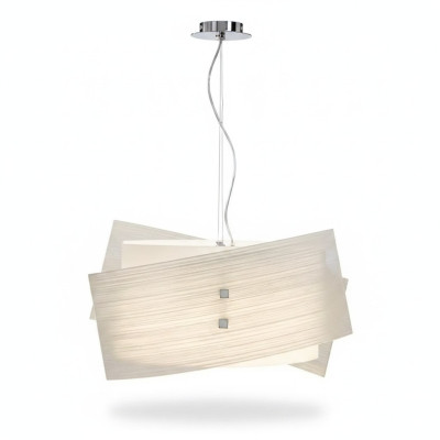 Stylish ceiling lamp, classic white hanging light with 2 new lamps