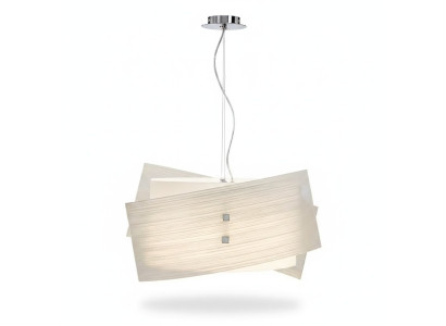 Stylish ceiling lamp, classic white hanging light with 2 new lamps