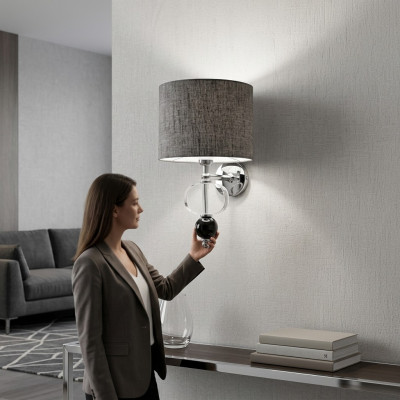 Gray modern wall lamp wall chandelier living room decor style