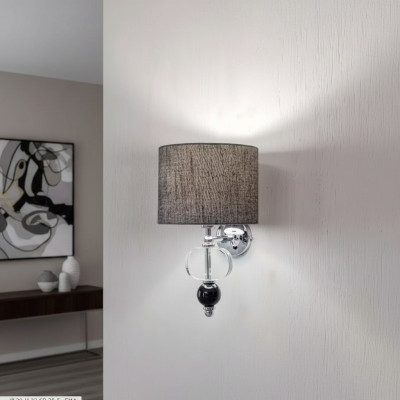 Gray modern wall lamp wall chandelier living room decor style