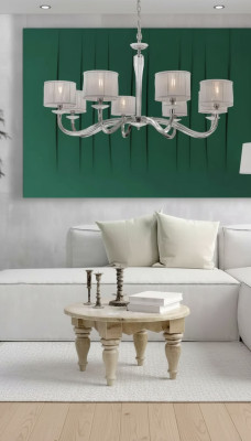 Luxurious classic chandelier ceiling light white chandelier lamp