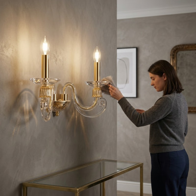 Classic wall light lamp chandelier wall lamp crystal light