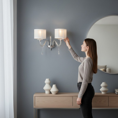 Stylish Wall Lamp Classic Wall Lamp Wall Sconce White New