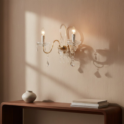 Classic Wall Lamp Luxury Chandelier Crystal Lamp Lustre Style
