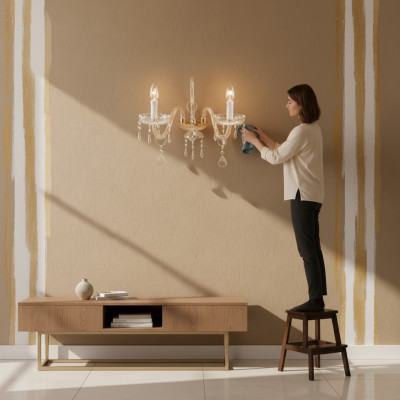 Wall lamp wall light classic wall chandelier double wall lamp new.