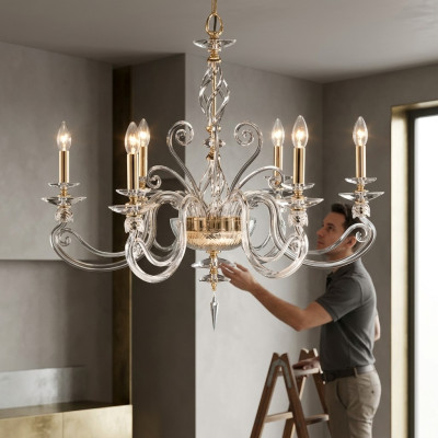 Ceiling light luxury chandelier crystal lamp pendant light lamp