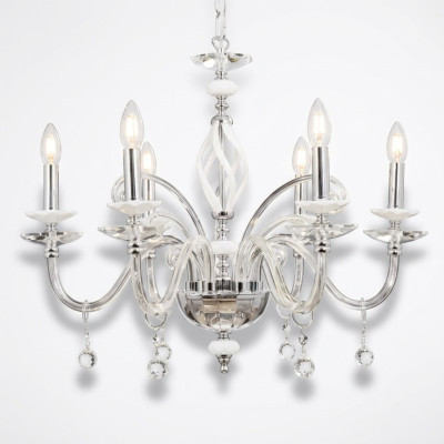 Luxury Ceiling Chandelier White Chandelier Ceiling Lamp Crystal Lamp