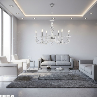 Ceiling lamp chandelier crystal lamp luxury ceiling chandelier white chandelier