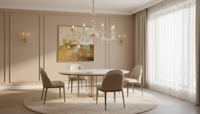 Chandelier Ceiling Light 8x Luxury Ceiling Lamp Lustre Crystal