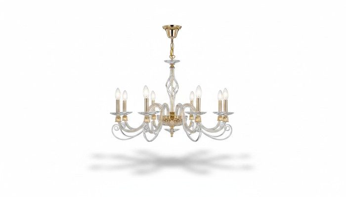 Chandelier Ceiling Light 8x Luxury Ceiling Lamp Lustre Crystal