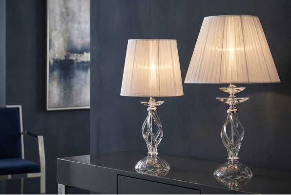 Designer Crystal White Floor Lamp Chandelier Antique Style Table Lamp