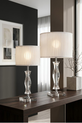 Classic White Table Lamp Desk Lamp Crystal Lighting