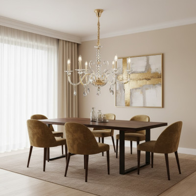 Luster Crystal Chandelier Lamp Ceiling Light Pendant Light New