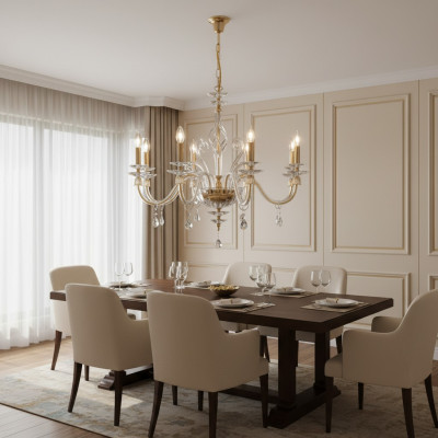 Crystal chandelier pendant light fixture ceiling light Perkele