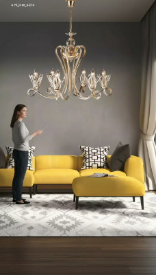 Luxurious crystal chandelier pendant light chandelier ceiling light