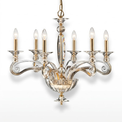 Crystal chandelier 6x lights pendant light lamp ceiling light