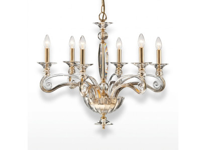 Crystal chandelier 6x lights pendant light lamp ceiling light