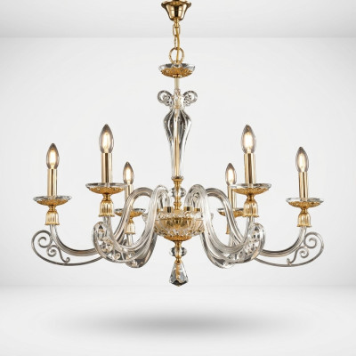 Ceiling light luxury chandelier crystal lamp hanging light golden lamps