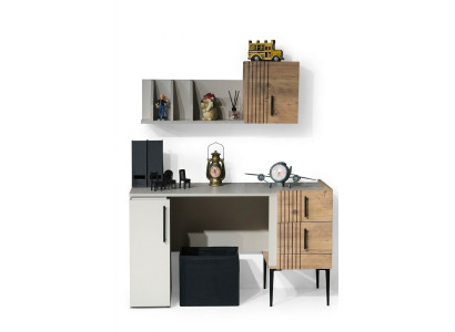 Stylish office furniture complete set shelf desk wood top quality new