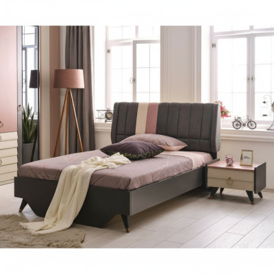 Luxury bedroom bedside table beds complete bed set design furniture