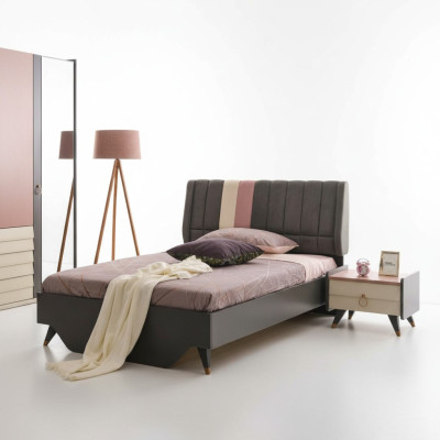 Luxury bedroom bedside table beds complete bed set design furniture